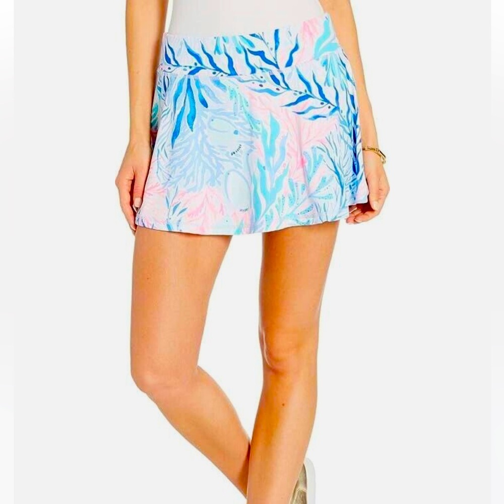 NWT Lilly Pulitzer 13" Meryl Skort Kaleidoscope Coral